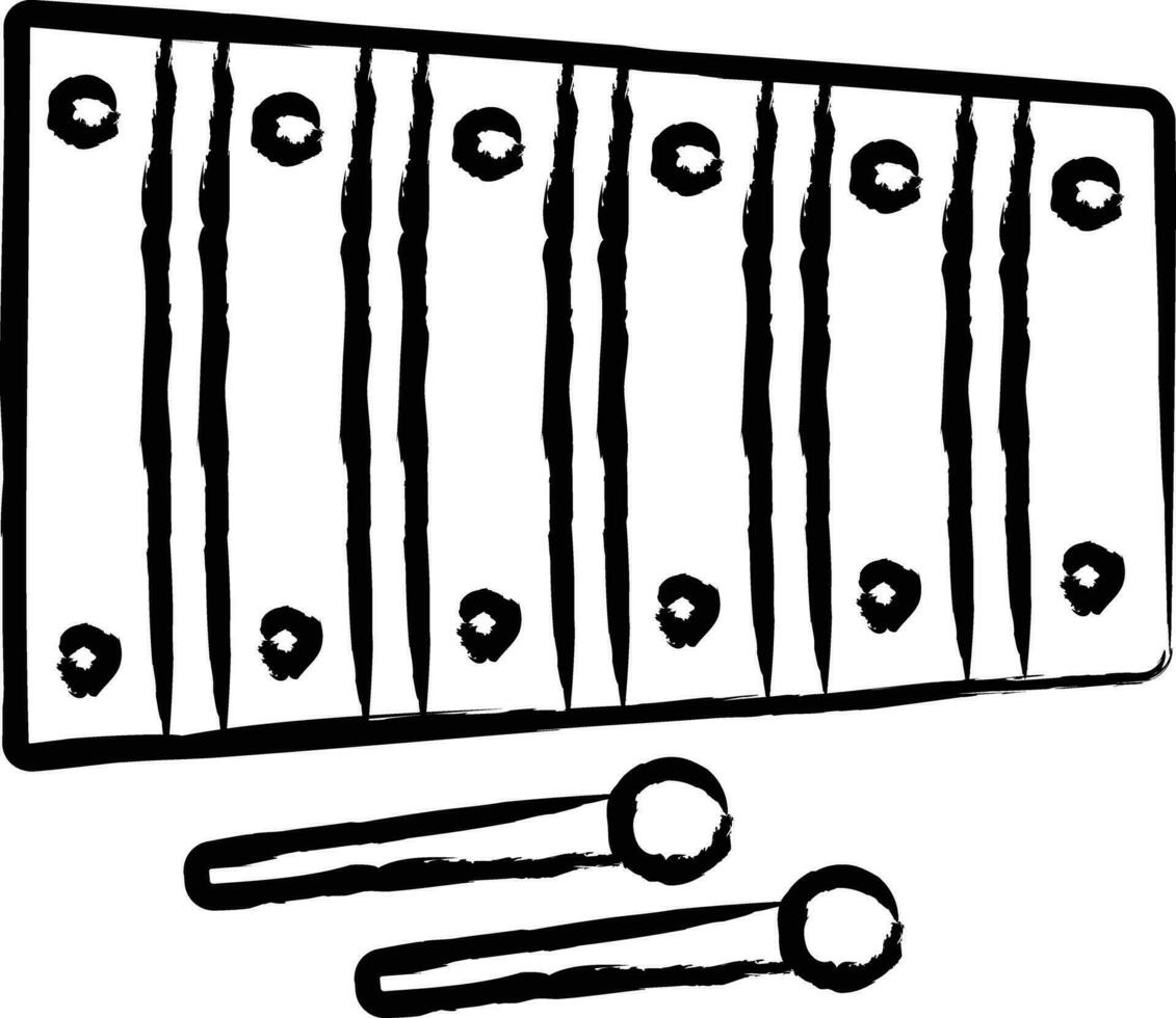 xilofono mano disegnato vettore illustrazione
