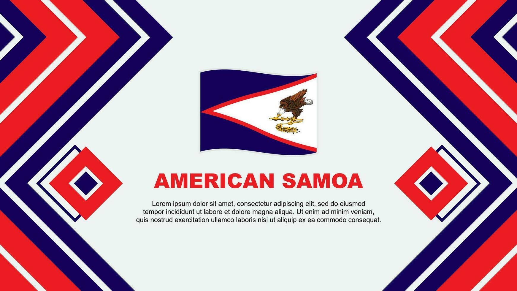 americano samoa bandiera astratto sfondo design modello. americano samoa indipendenza giorno bandiera sfondo vettore illustrazione. americano samoa design