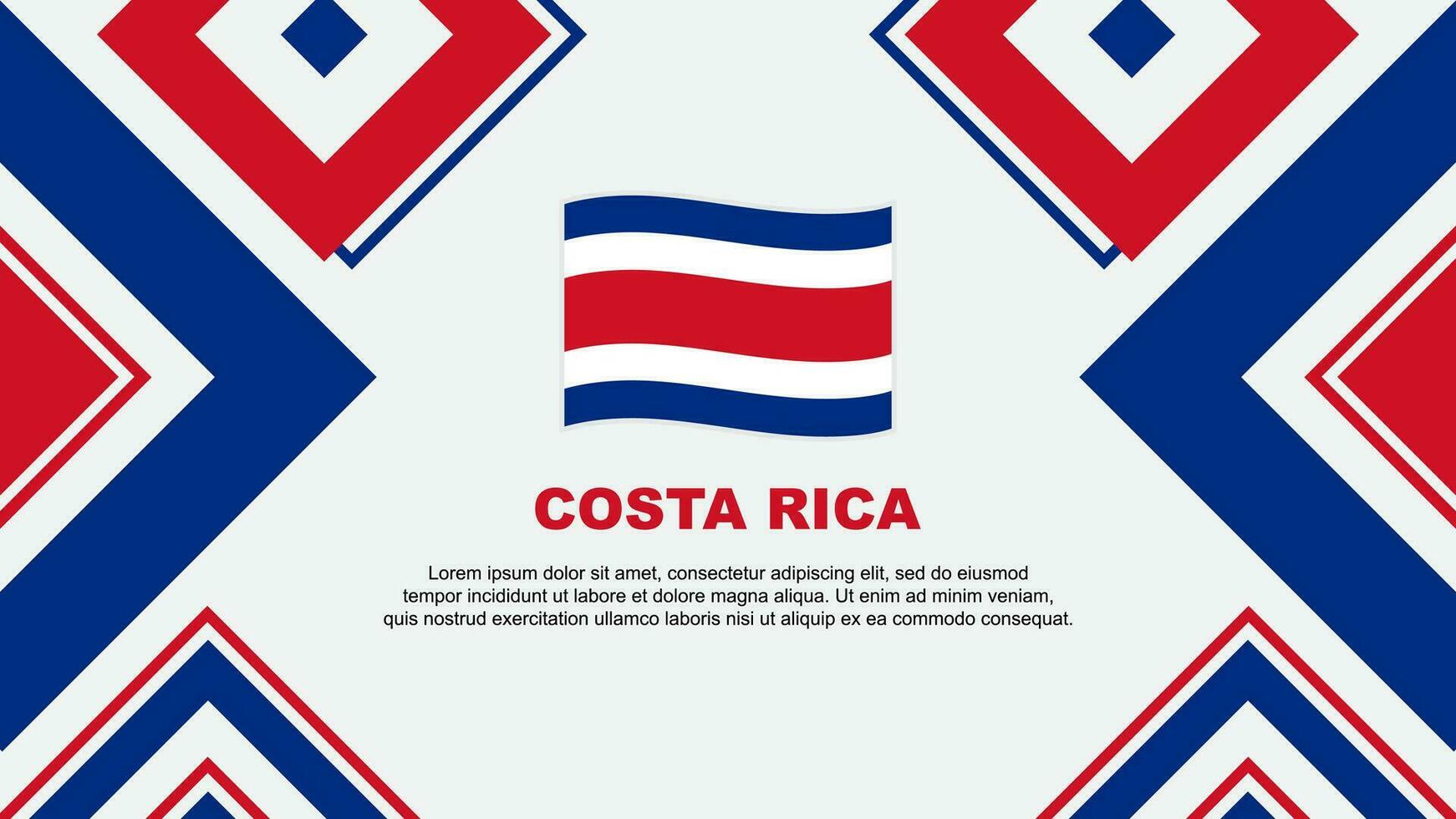 costa rica bandiera astratto sfondo design modello. costa rica indipendenza giorno bandiera sfondo vettore illustrazione. costa rica indipendenza giorno