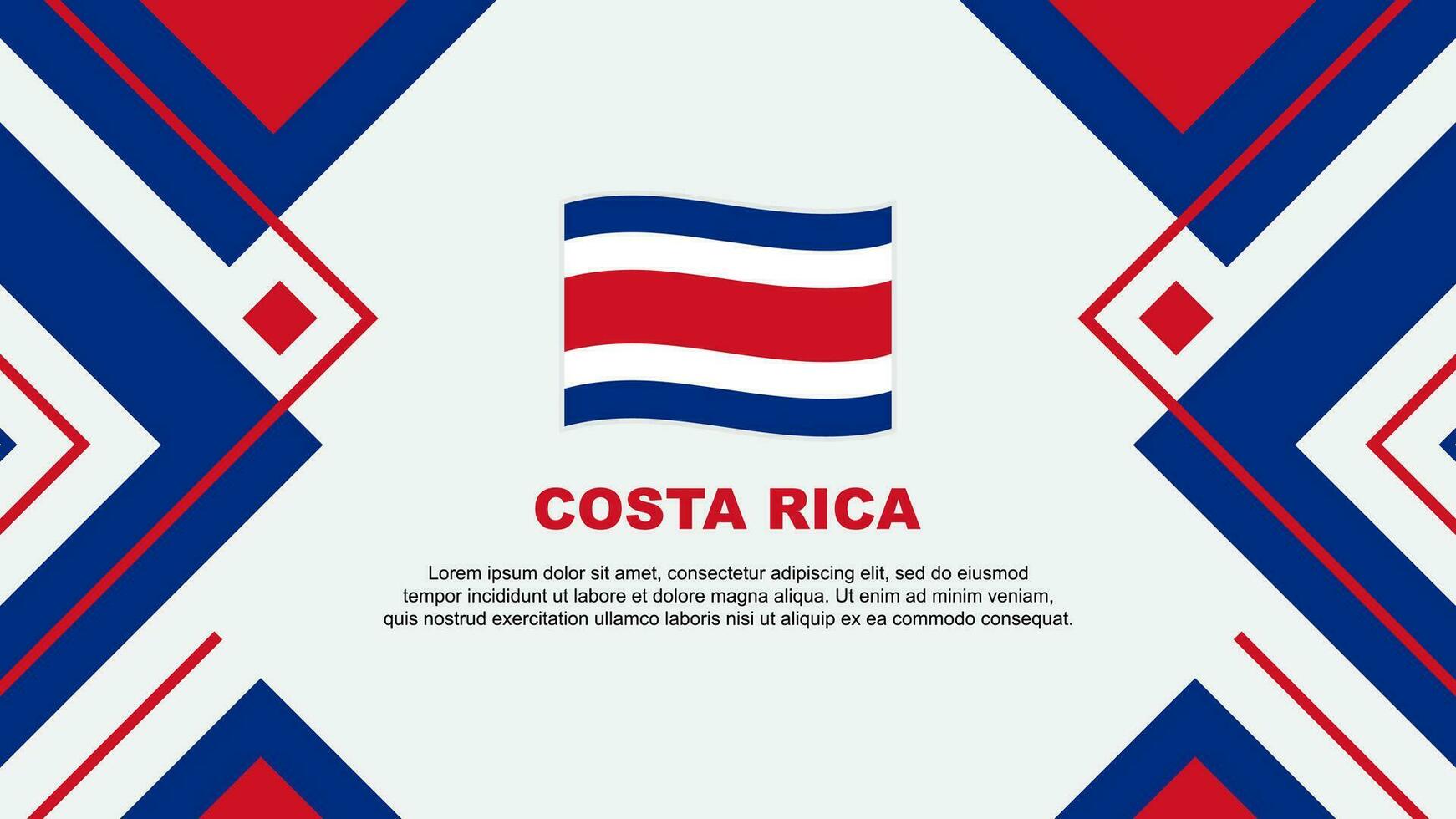 costa rica bandiera astratto sfondo design modello. costa rica indipendenza giorno bandiera sfondo vettore illustrazione. costa rica illustrazione