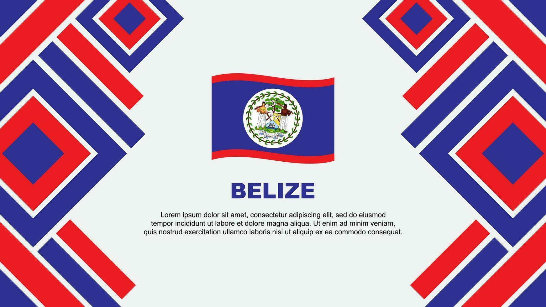 belize bandiera astratto sfondo design modello. belize indipendenza giorno bandiera sfondo vettore illustrazione. belize