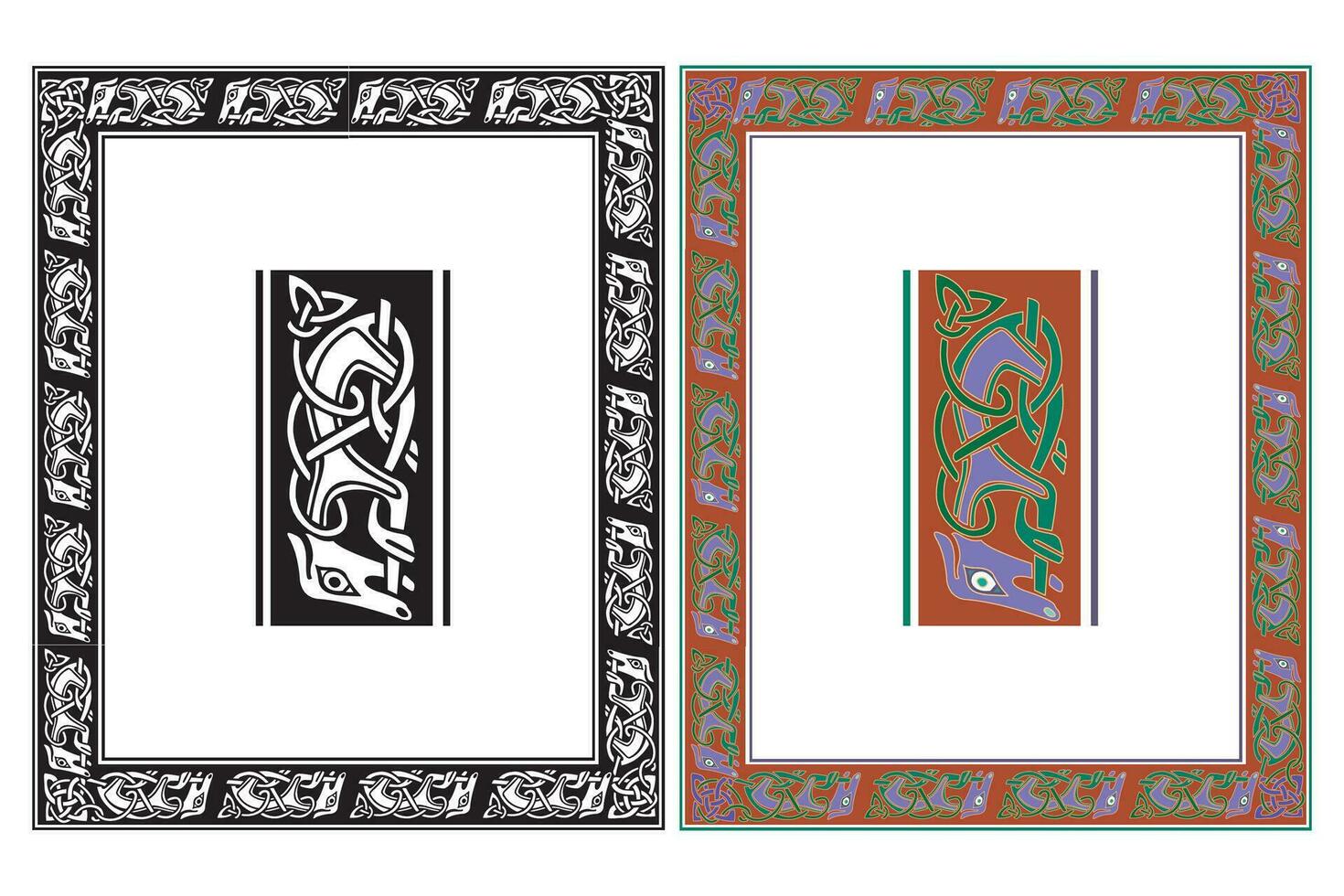 Vintage ▾ floreale classico calligrafico retrò vignetta scorrere montatura ornamentale design elementi nero e colore impostato isolato vettore