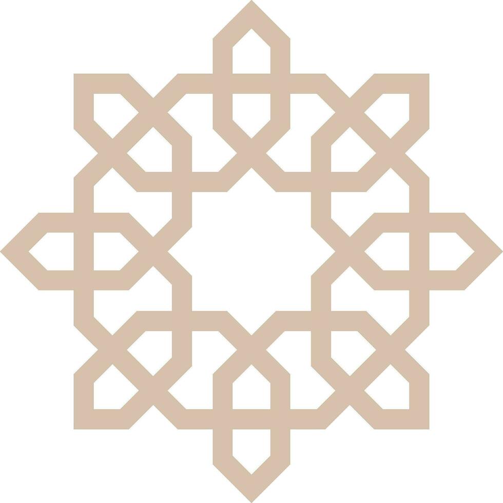 vettore mandala un' semplice design con Arabo modello