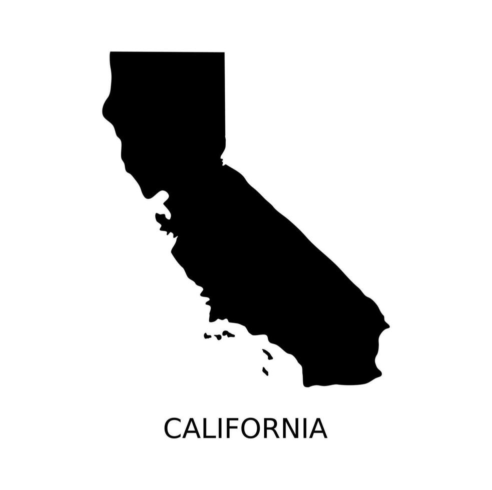 California carta geografica design illustrazione vettore