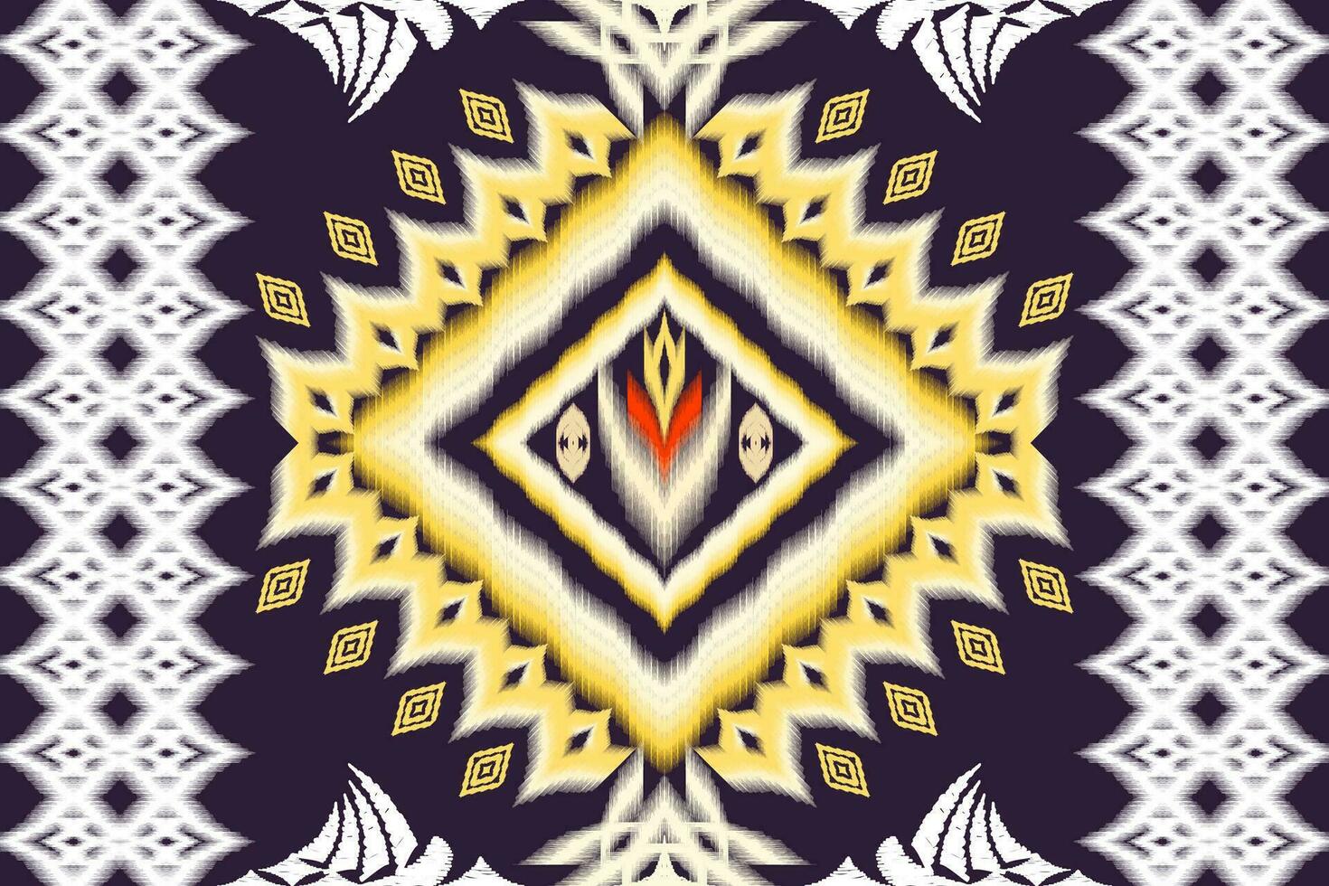 ikat etnico azteco ricamo stile.figura geometrico orientale tradizionale arte modello.disegno per ikat sfondo,carta da parati,moda,abbigliamento,avvolgimento,tessuto,elemento,pareo,grafica,vettore illustrazione. vettore