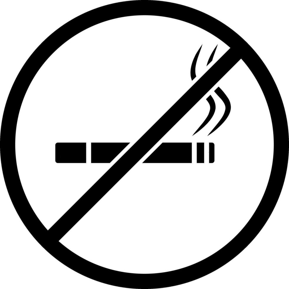 segno non fumatori vettore