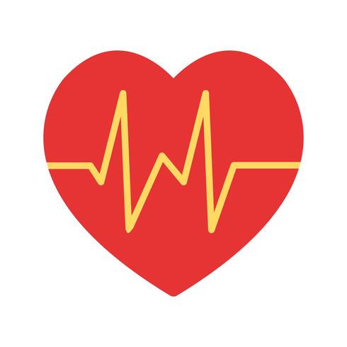 Icona del battito cardiaco di vettore