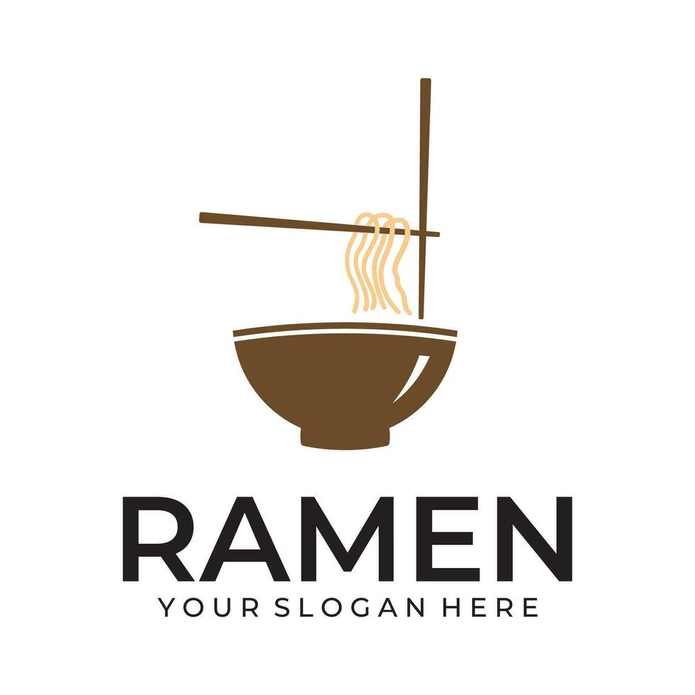 ramen illustrazione logo vettore