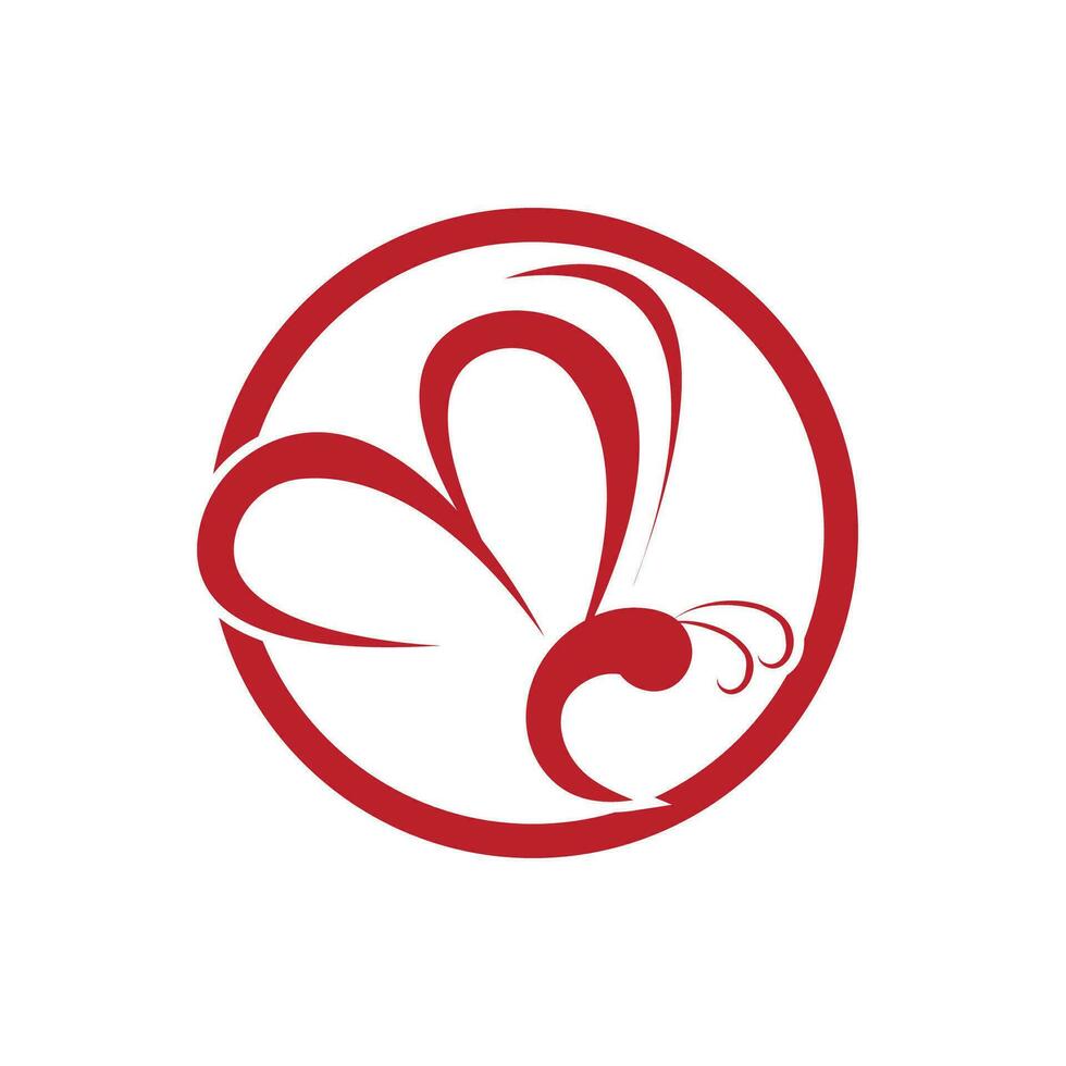 farfalla logo e simbolo vettore