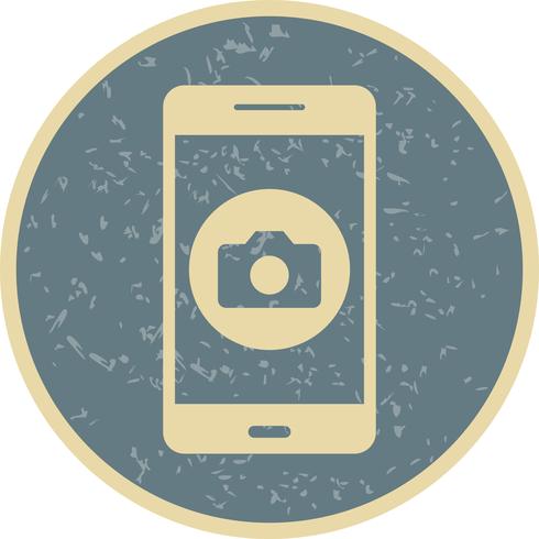 Icona di vettore di applicazione mobile della fotocamera