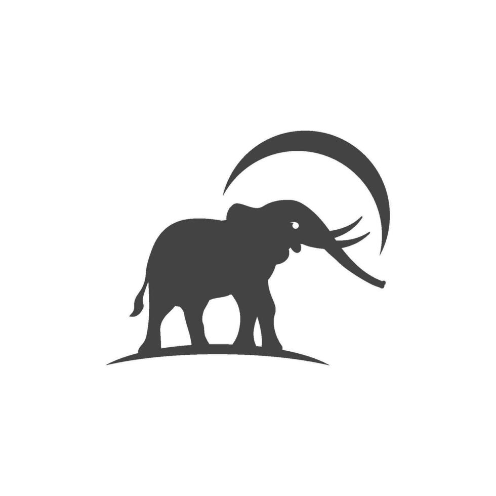 elefante logo modello icona vettore