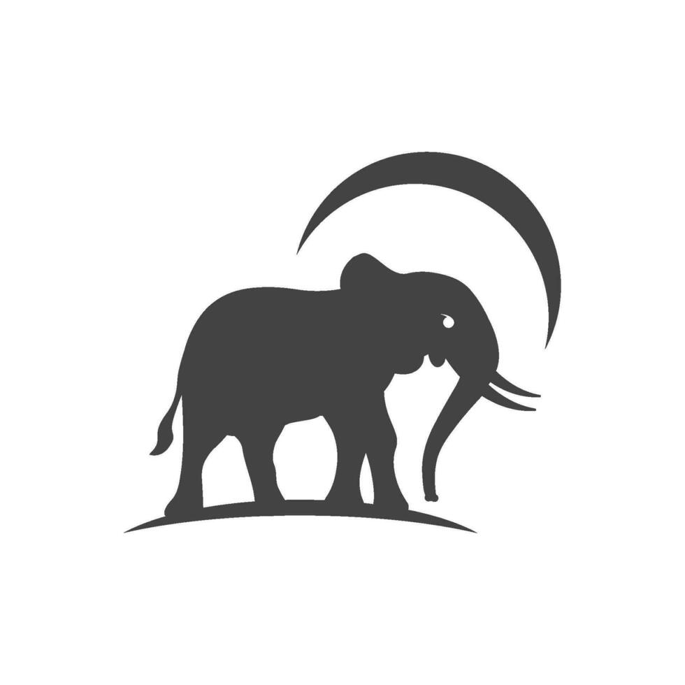 elefante logo modello icona vettore