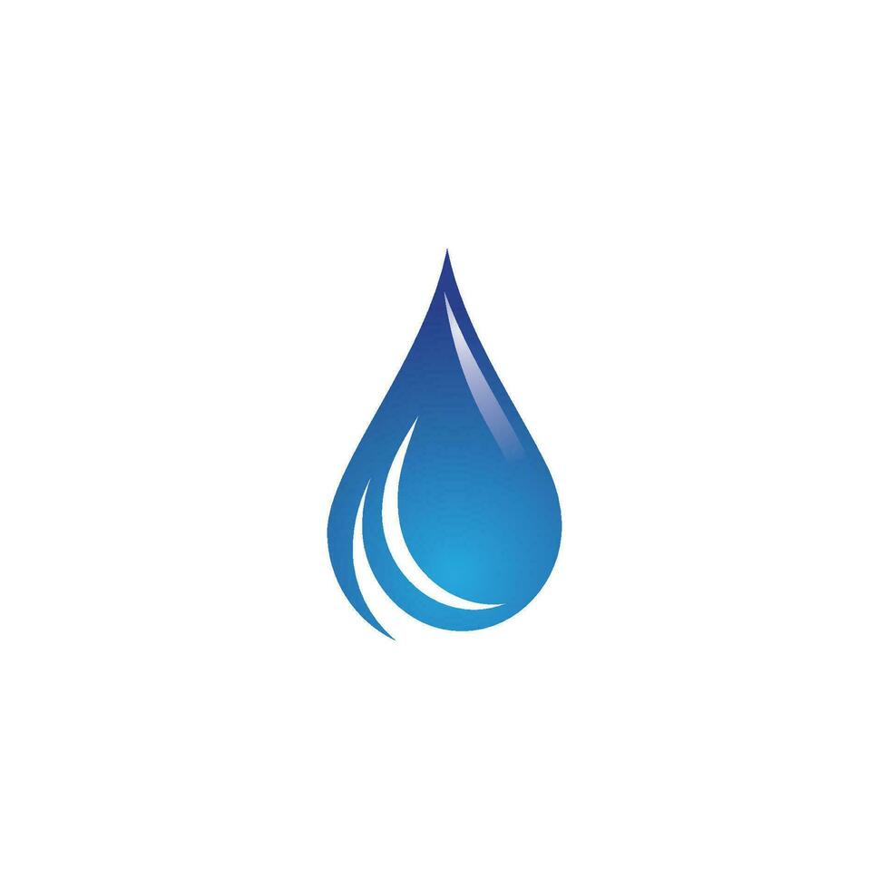 modello di logo goccia d'acqua vettore