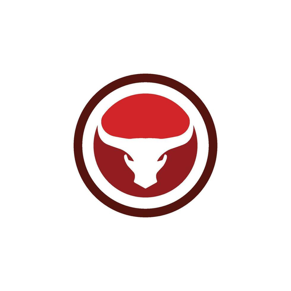 toro logo modello icona vettore illustrazione design