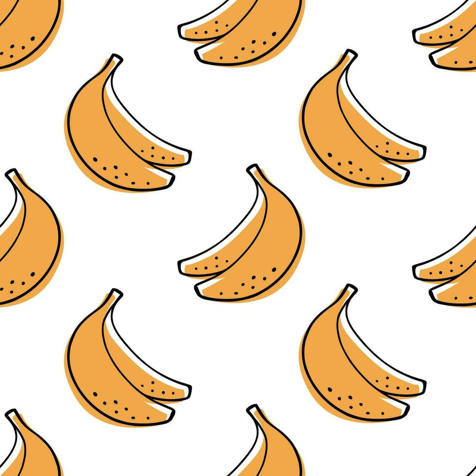 motivo a banana senza soluzione di continuità vettore