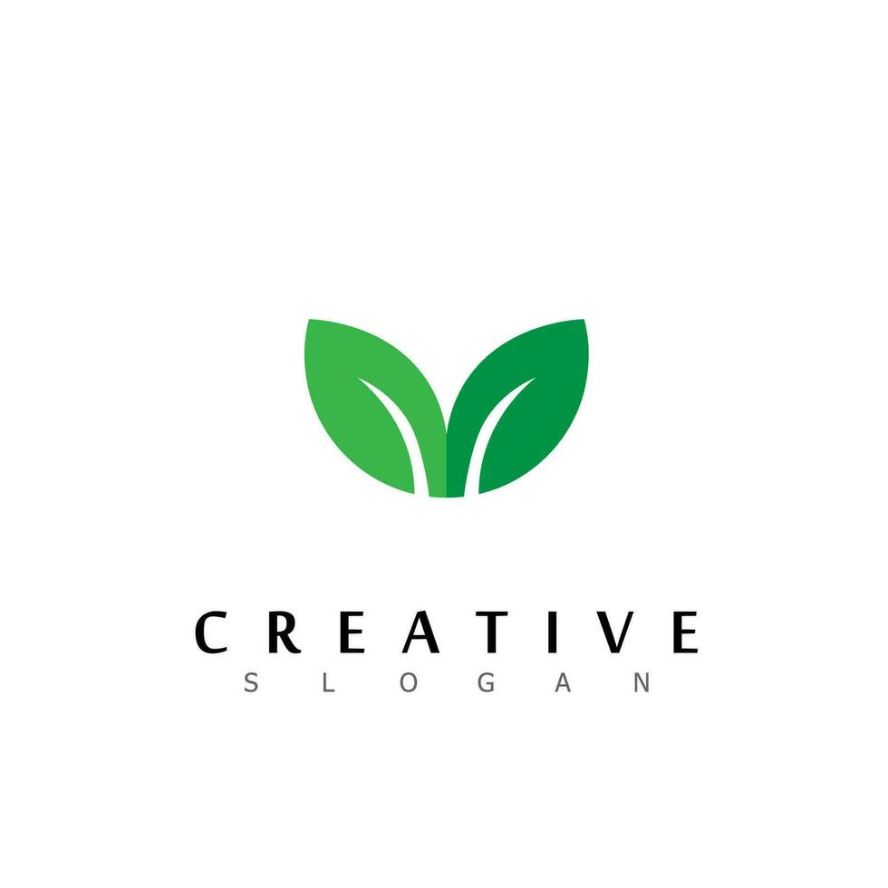 natura logo design crescita eco verde bio biologico vettore