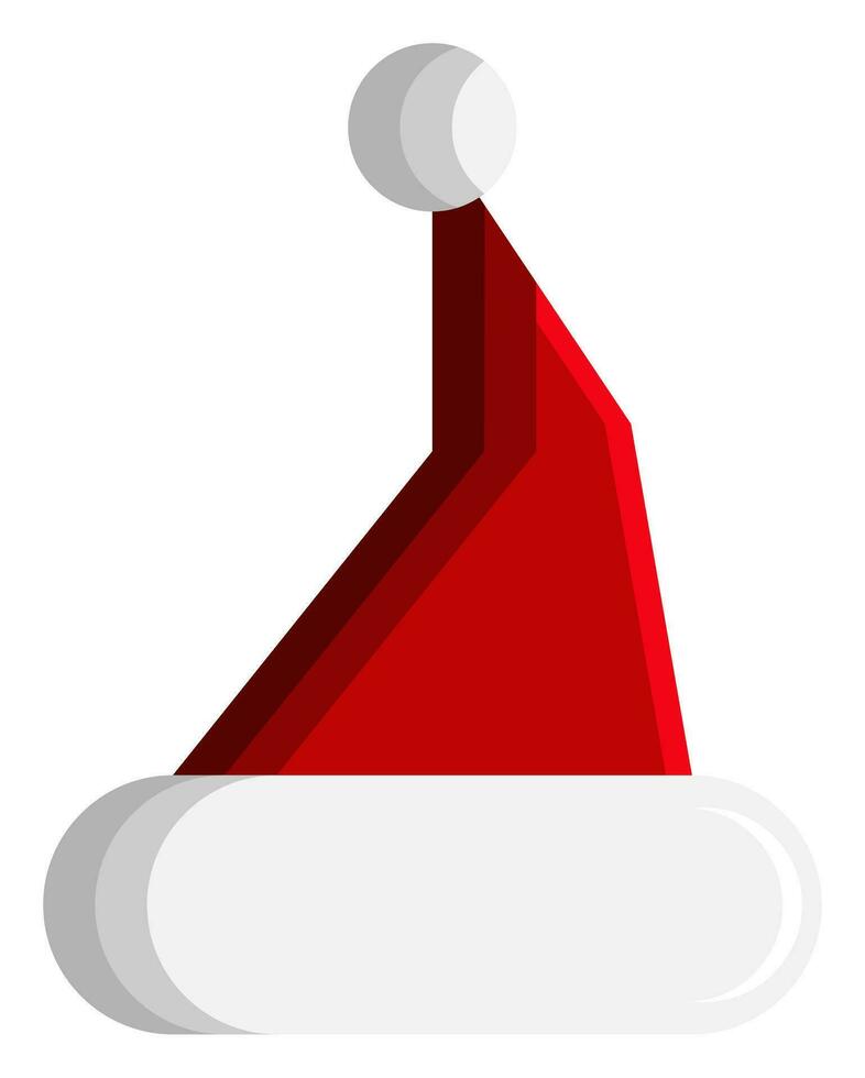 Santa o Natale cappello icona. semplice 3d vettore per Natale vacanza ornamento disegni come come saluto carte, striscioni, volantini, sociale media.