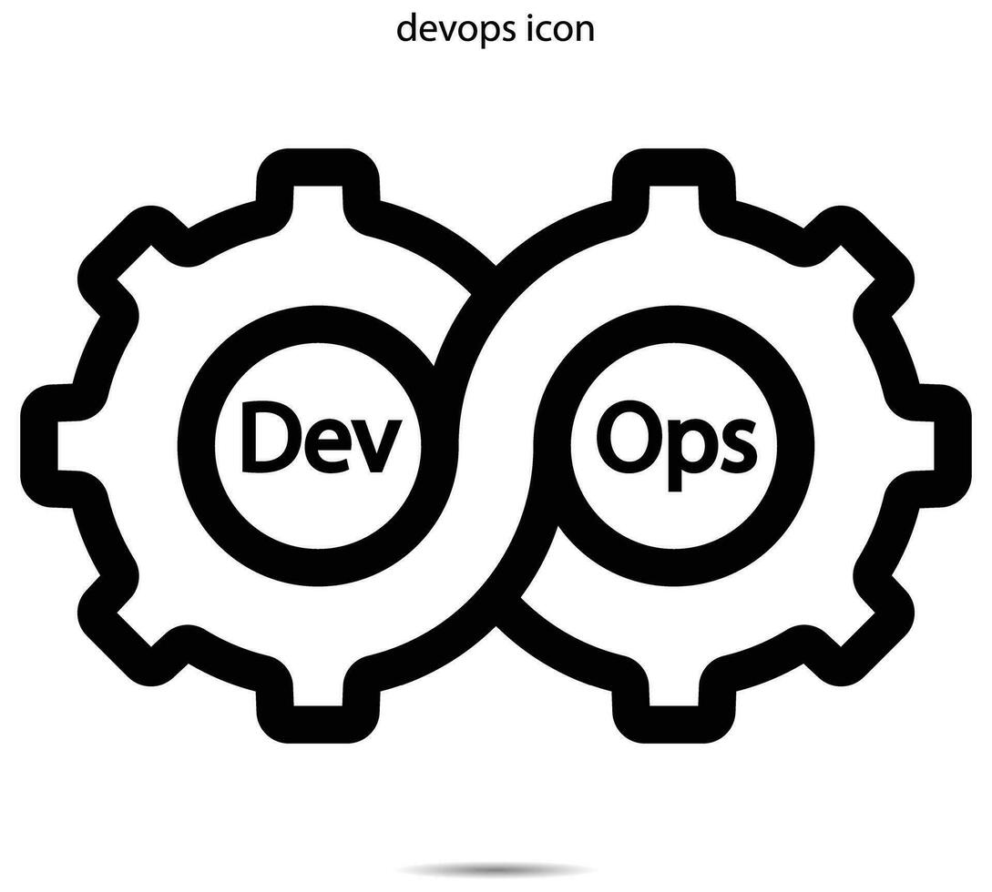 devops icona, vettore illustrazione