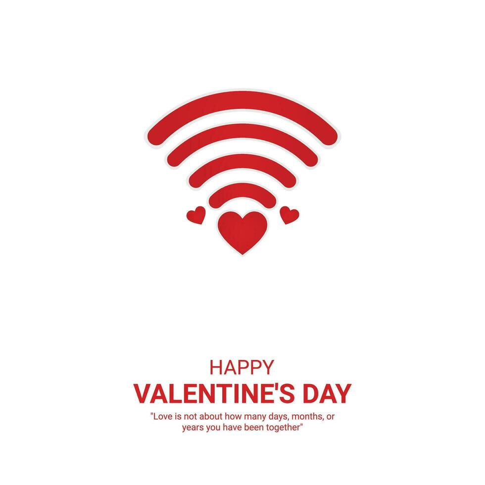 vettore contento San Valentino giorno creativo design feb 14 per sociale media inviare