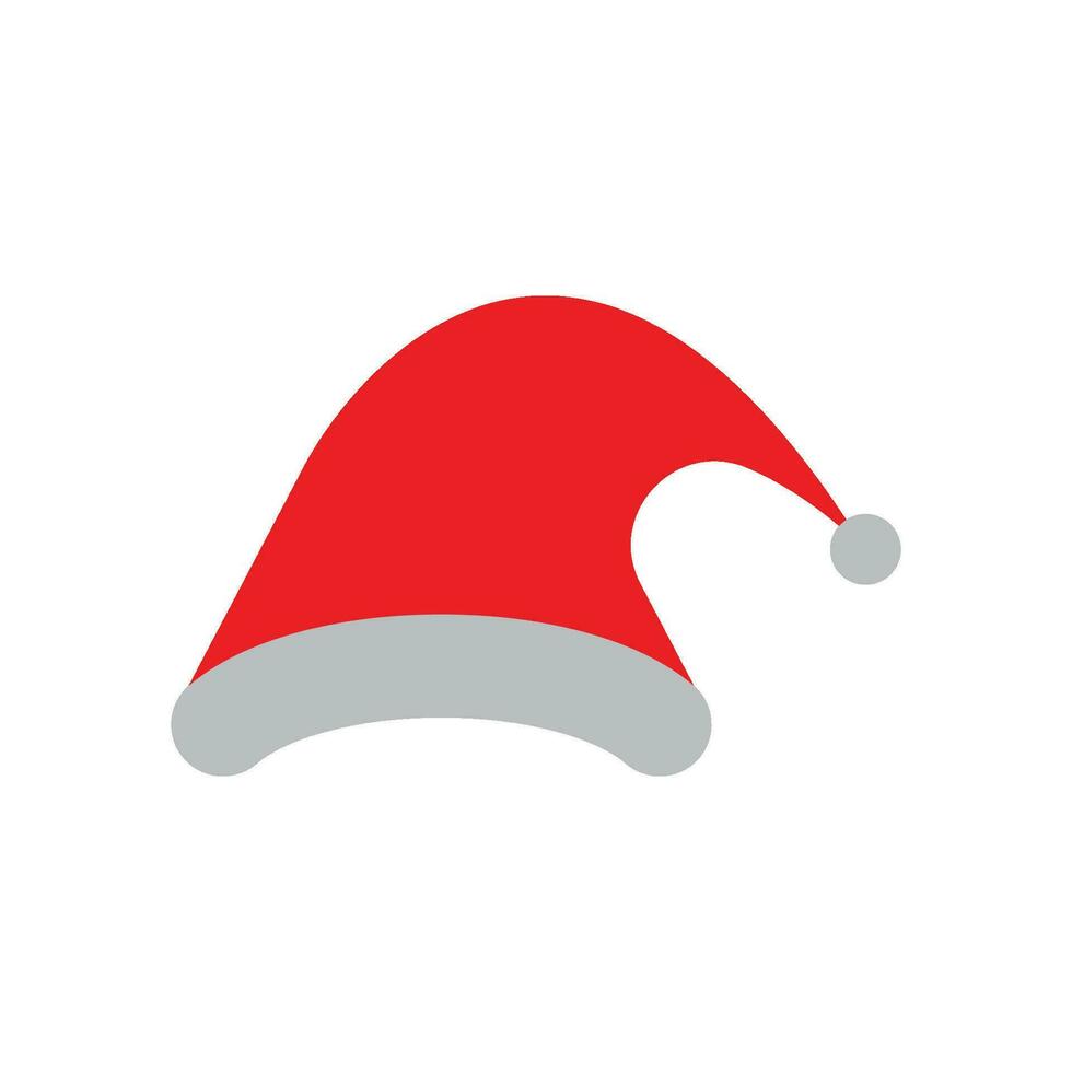 Natale Santa Claus cappelli con ombra impostato vettore