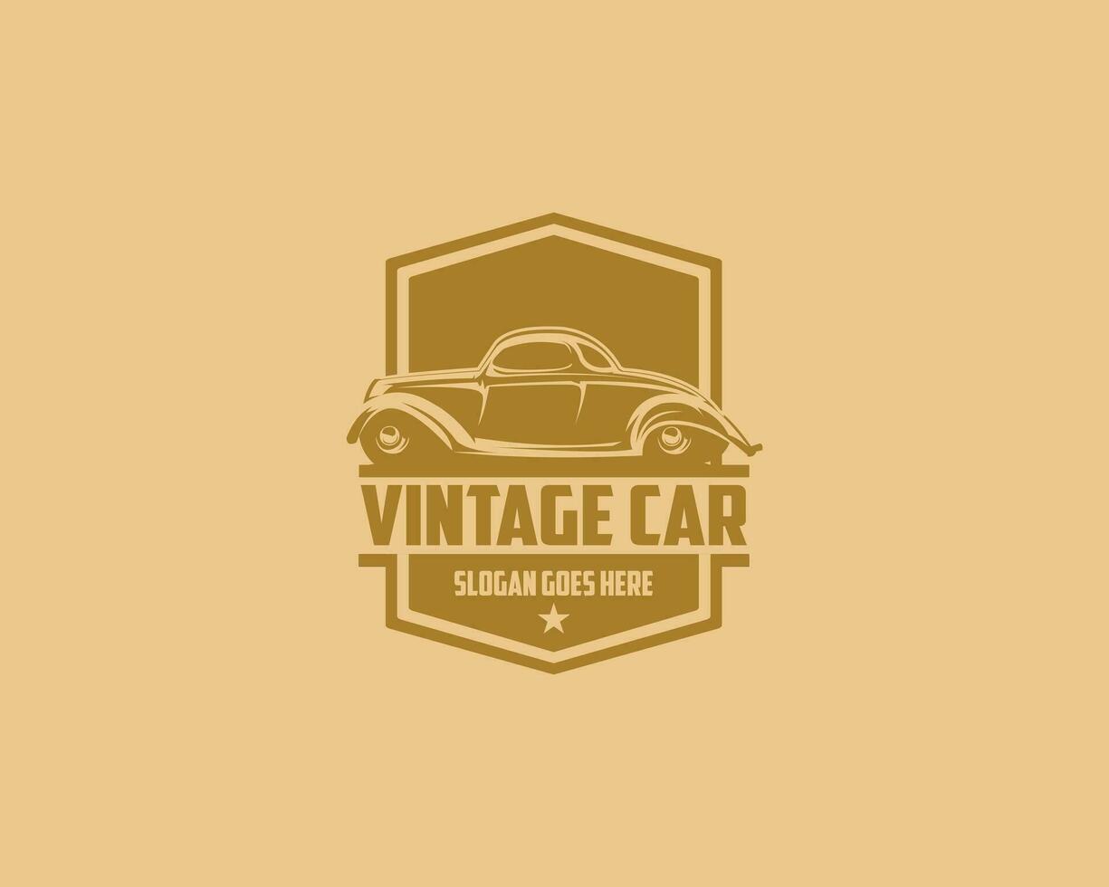 super vecchio Vintage ▾ auto a partire dal 1932. isolato con un' classico, logoro e attraente aspetto esteriore. migliore per loghi, distintivi, emblemi, icone, design adesivi, Vintage ▾ auto industria. a disposizione nel eps 10 vettore
