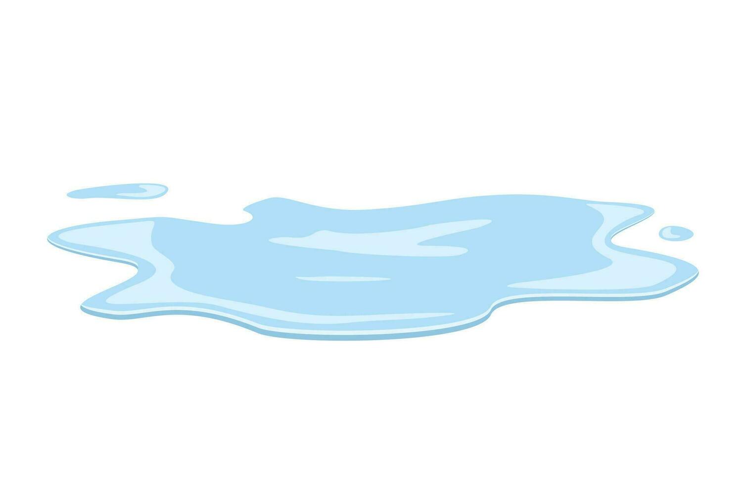 acqua versare o pozzanghera, liquido vettore design elemento illustrazione isolato su bianca sfondo.