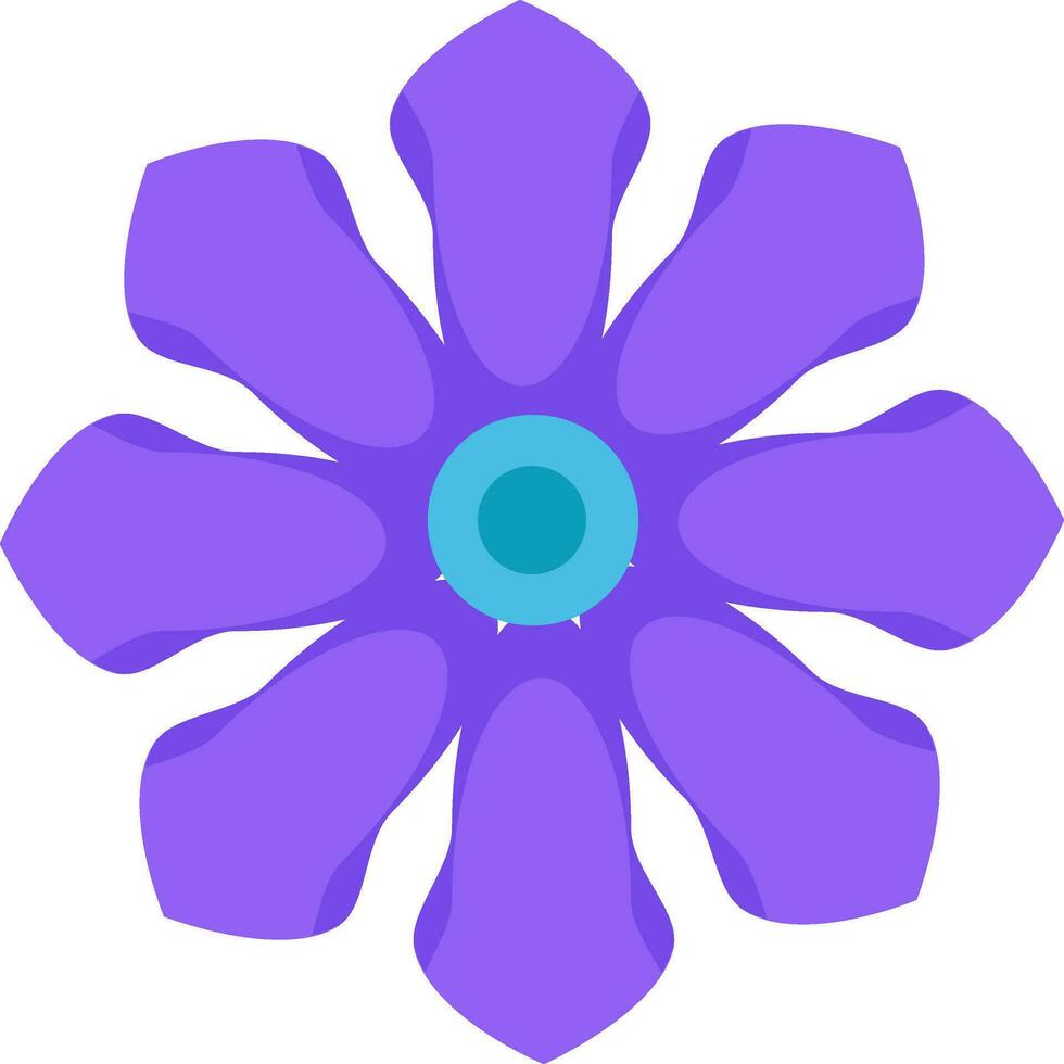 disegno di viola fiore illustrazione colore vettore su bianca sfondo
