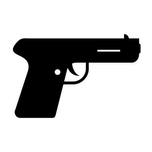 Icona di vettore di pistola