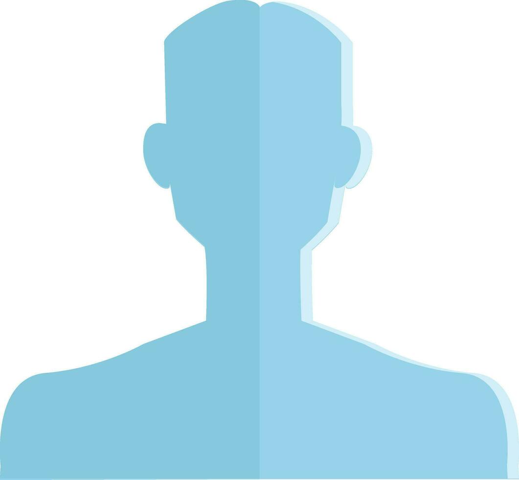 silhouette di un' maschile uomo vettore o colore illustrazione