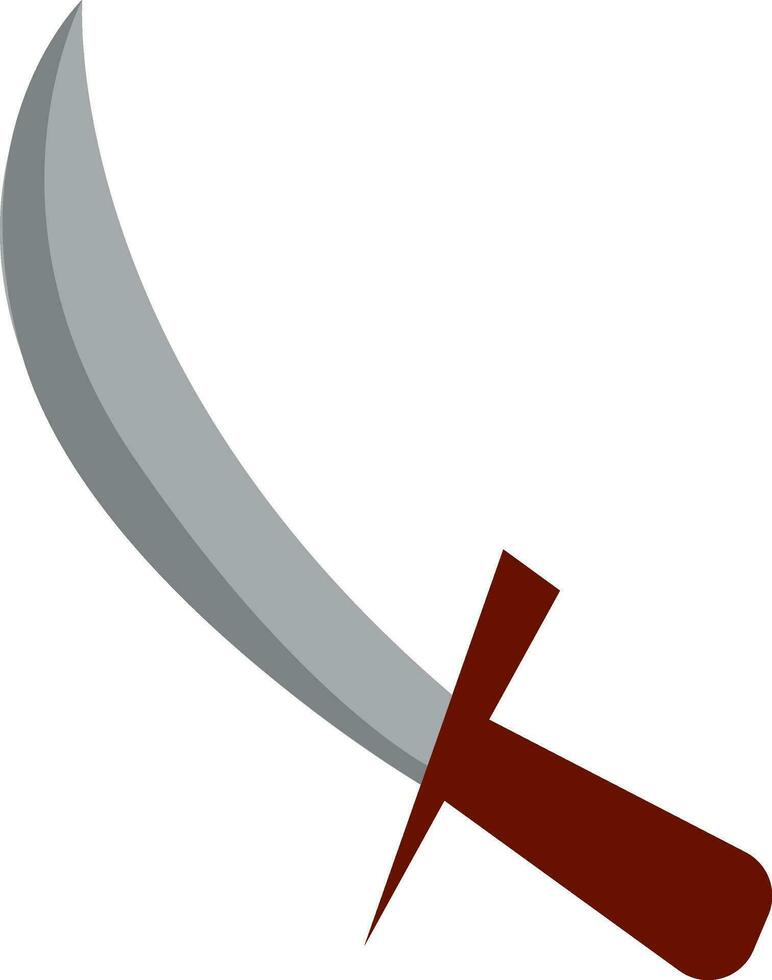 coltello con di legno maniglia vettore o colore illustrazione