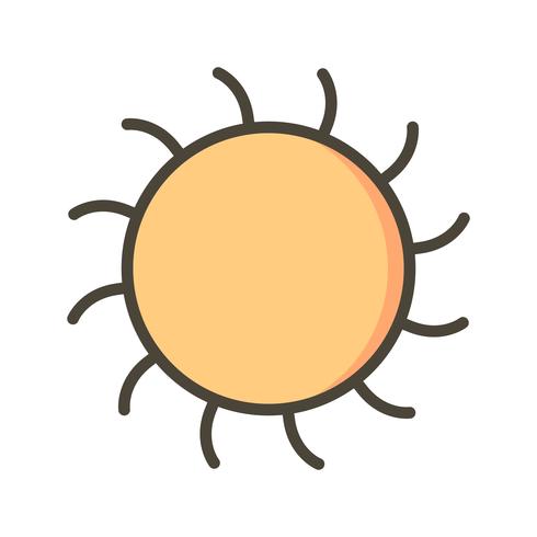 Icona del vettore di sole