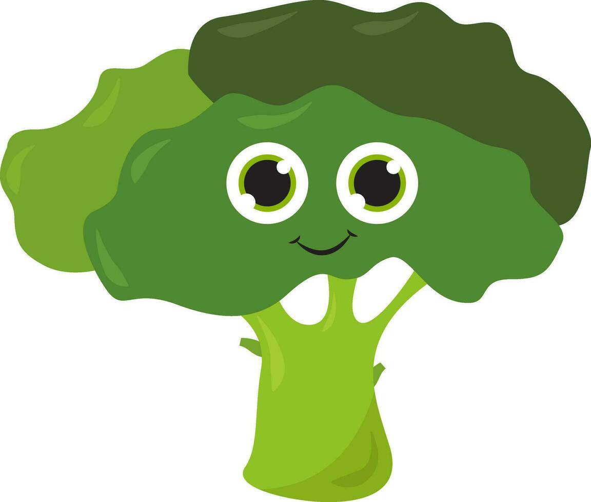 bambino broccoli, illustrazione, vettore su bianca sfondo