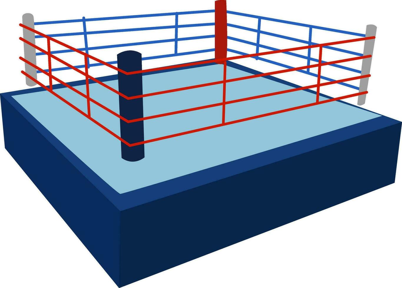 boxe squillo, illustrazione, vettore su bianca sfondo