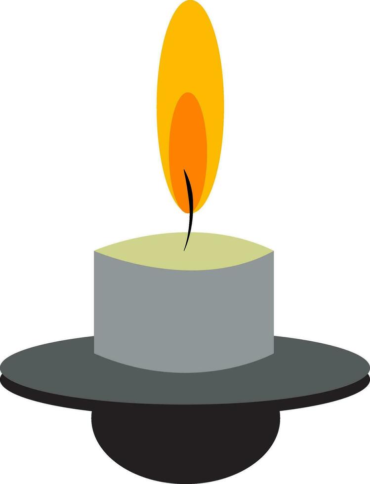 un' sbavatura candela vettore o colore illustrazione