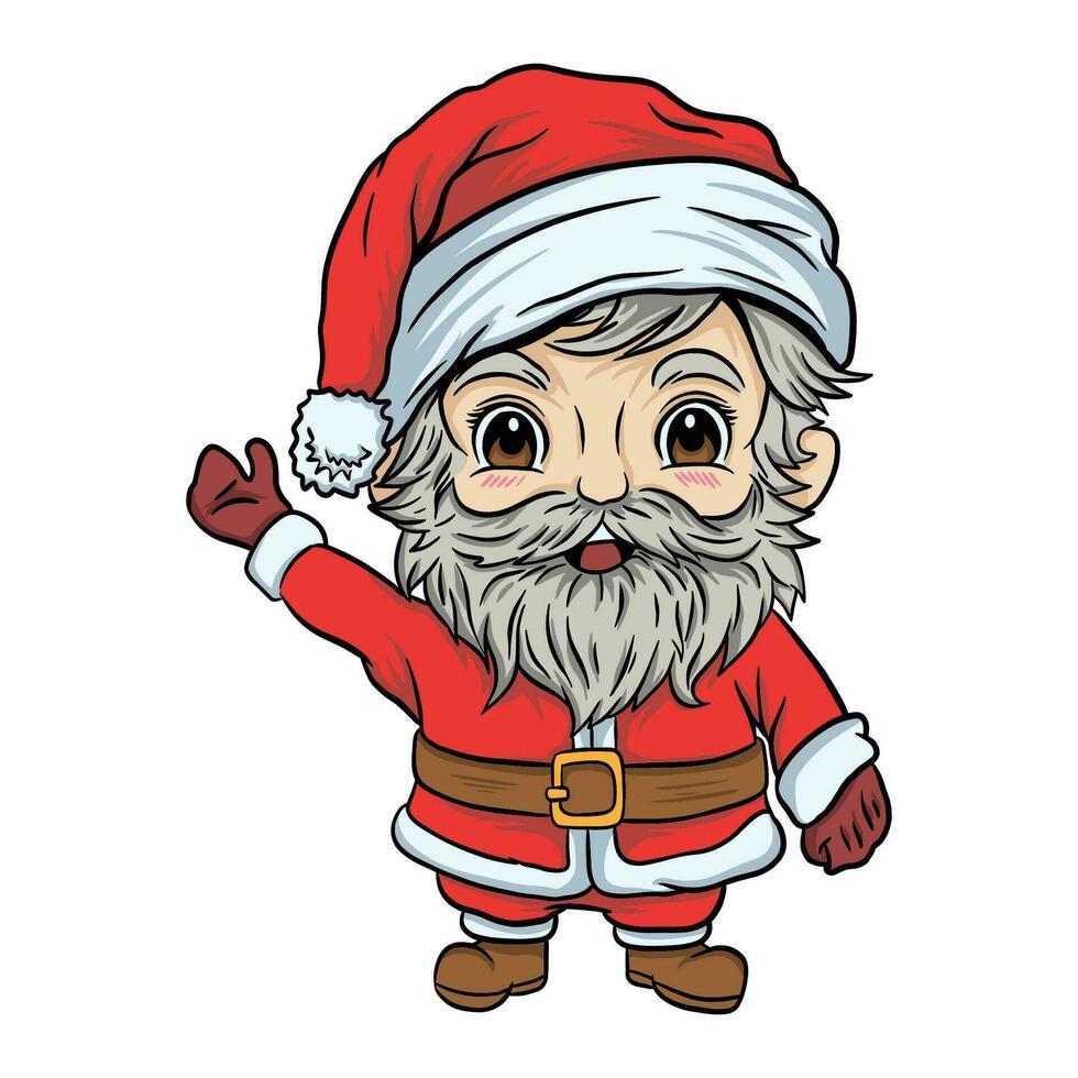 carino Santa Claus nove, bene per grafico design risorse. vettore