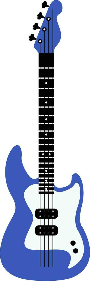 Immagine di elettro chitarra -elettrico chitarre, vettore o colore illustrazione.