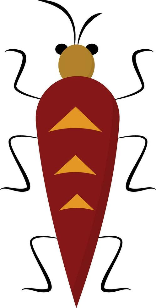 Immagine di insetto, vettore o colore illustrazione.