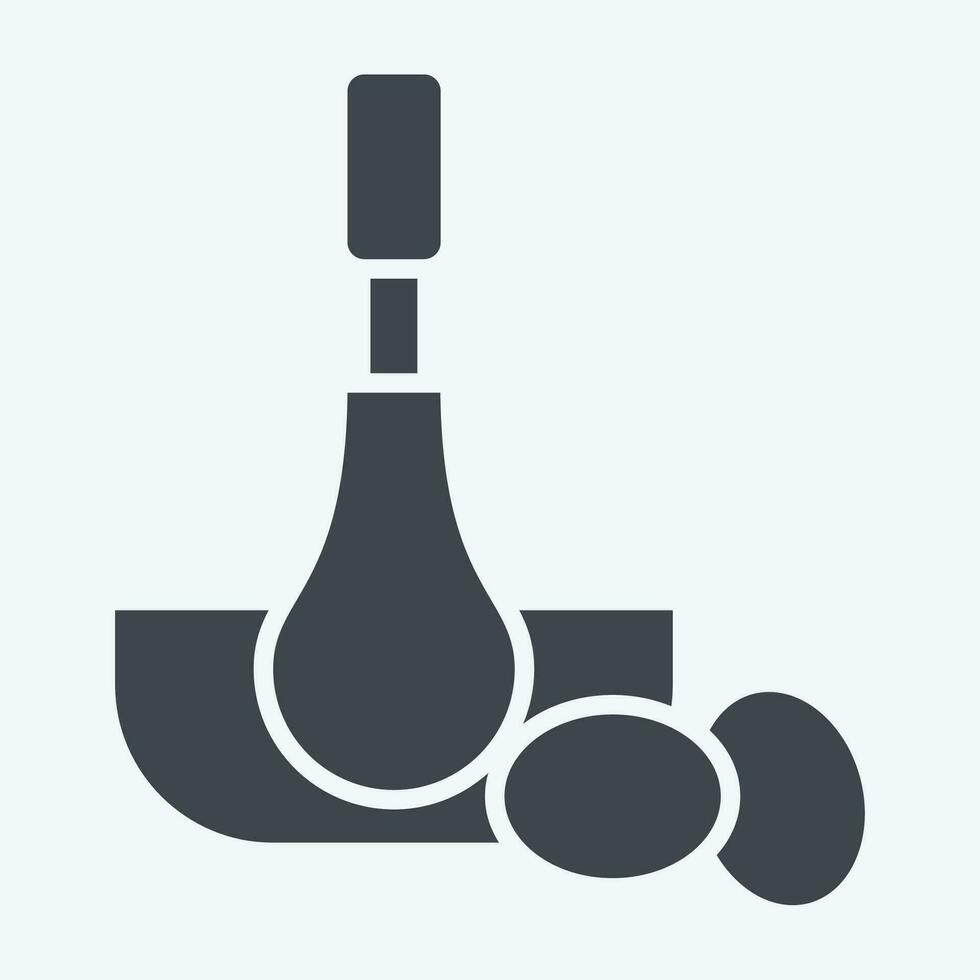 icona strapazzate uova. relazionato per cucinando simbolo. glifo stile. semplice design modificabile. semplice illustrazione vettore