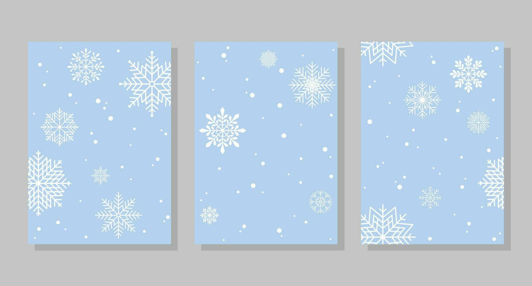 inverno sfondi con i fiocchi di neve e neve, cornici. vettore illustrazione. sociale media bandiera modello per storie, messaggi, blog, carte.