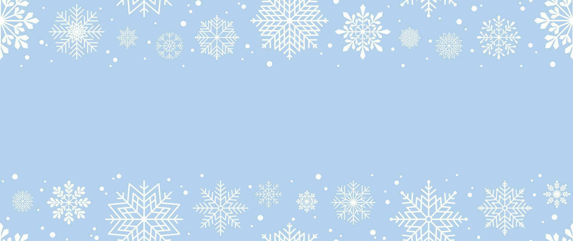 inverno sfondo con i fiocchi di neve e neve. senza soluzione di continuità modello. vettore illustrazione per coperchio, striscione, manifesto, ragnatela, tessile e confezione.