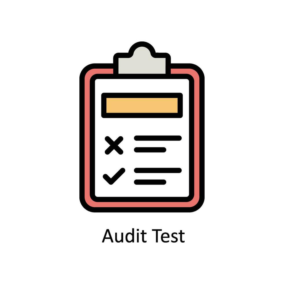 revisione test vettore pieno schema icona design illustrazione. attività commerciale e gestione simbolo su bianca sfondo eps 10 file