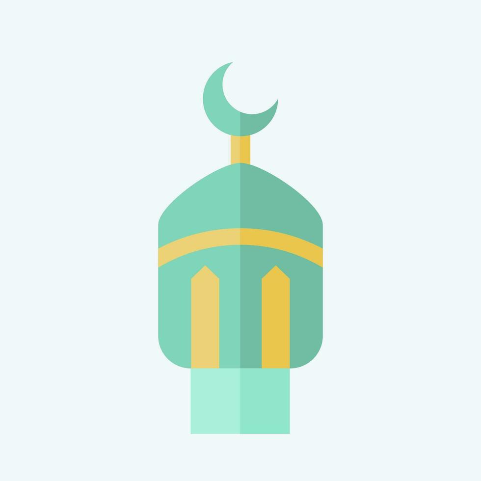 icona lanterna. relazionato per Ramadan simbolo. piatto stile. semplice design modificabile. semplice illustrazione vettore