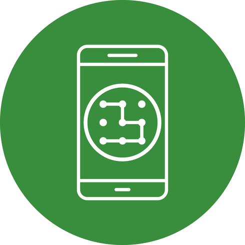 Icona di vettore di applicazione mobile del modello