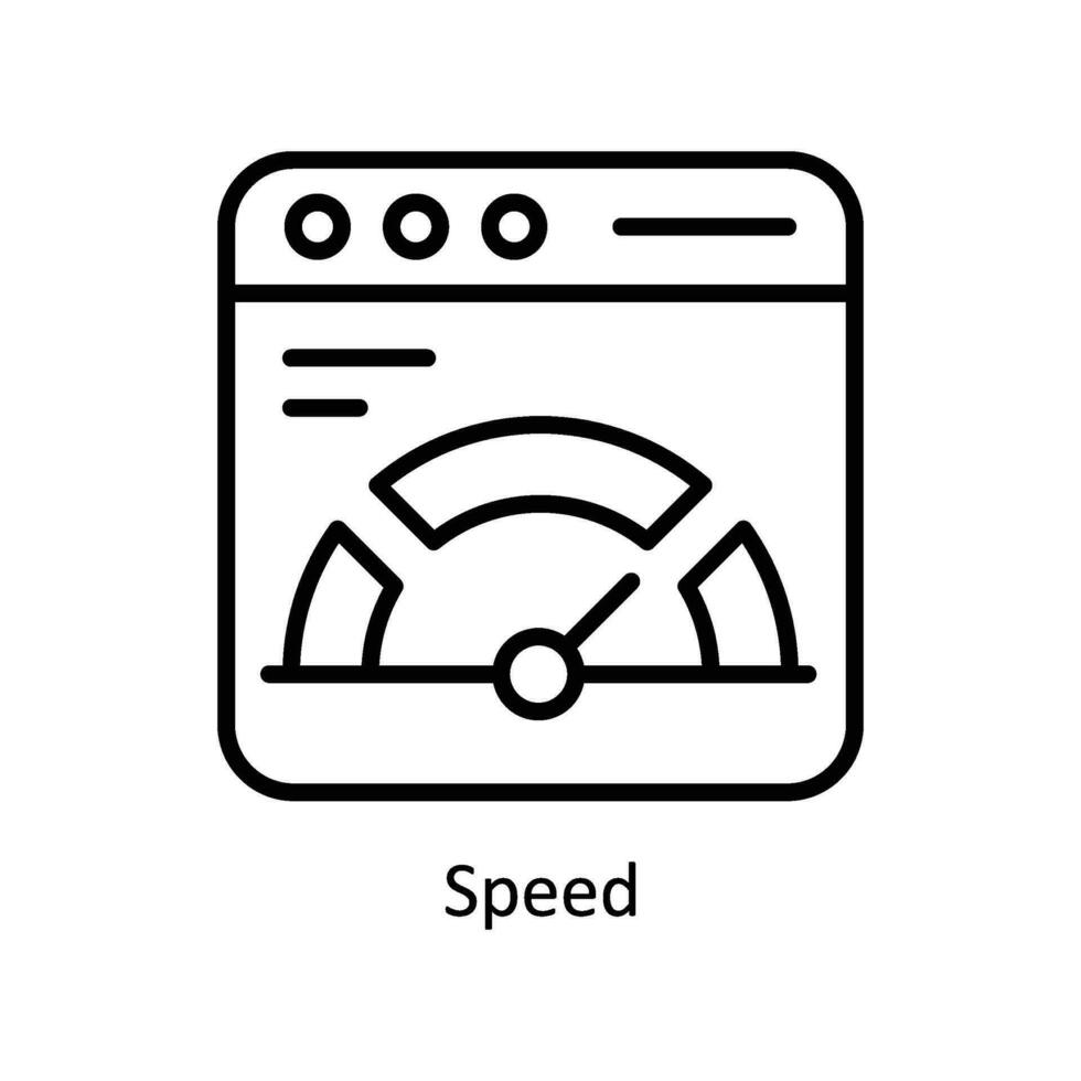 velocità vettore schema icona design illustrazione. attività commerciale e gestione simbolo su bianca sfondo eps 10 file
