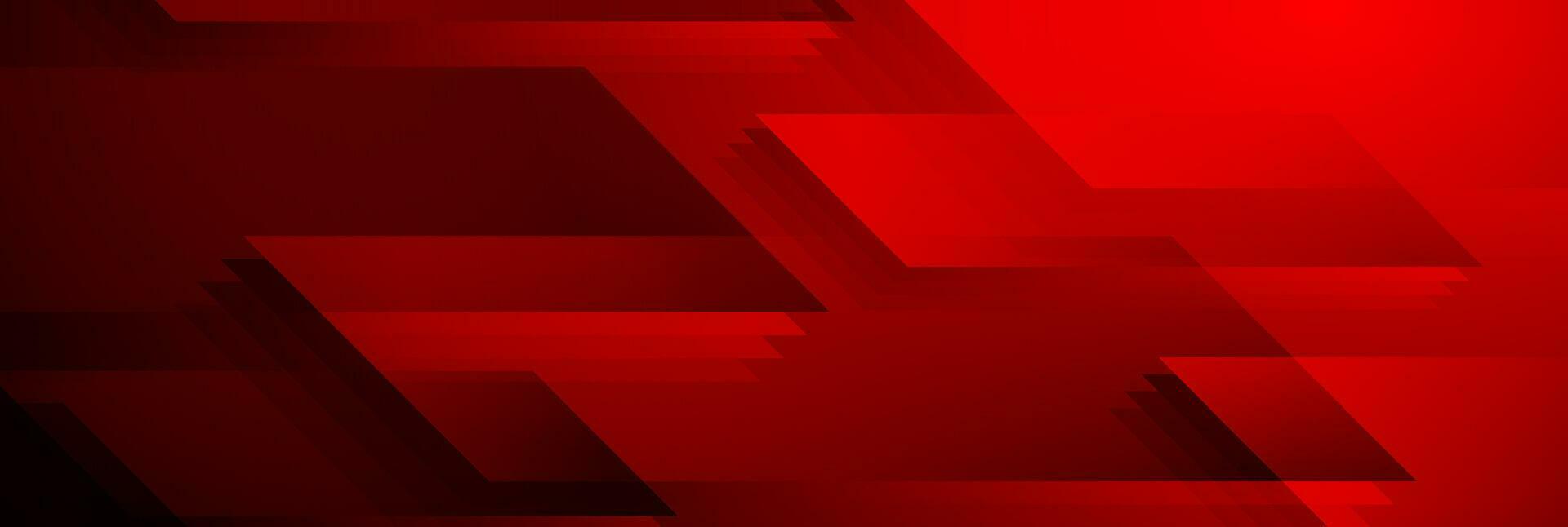 buio rosso brillante geometrico Tech astratto sfondo vettore