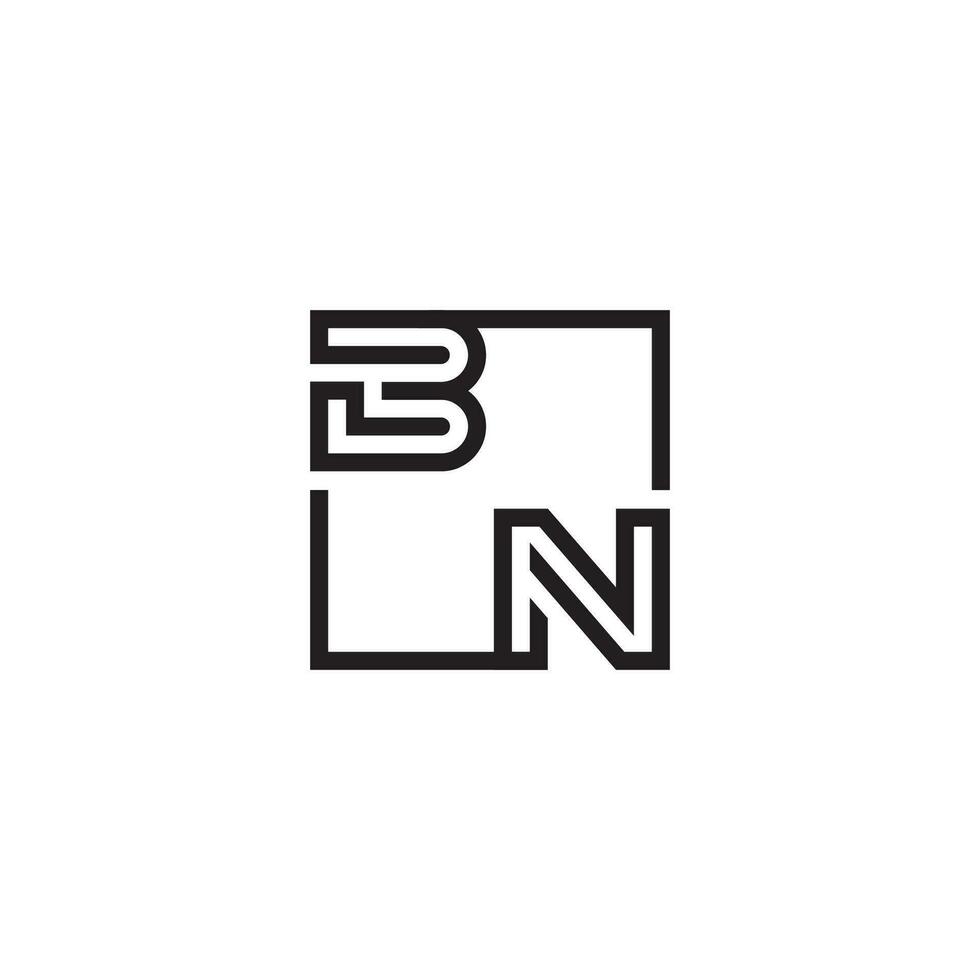 bn futuristico nel linea concetto con alto qualità logo design vettore