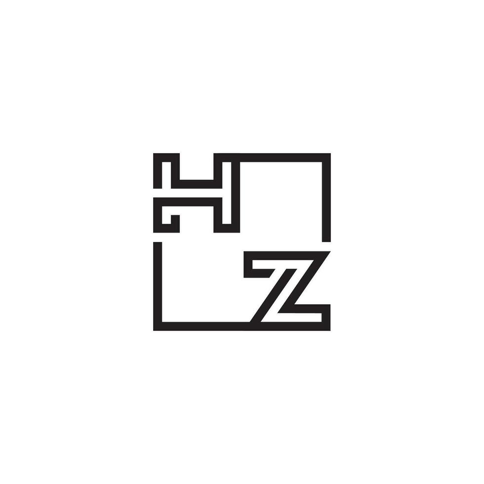 hz futuristico nel linea concetto con alto qualità logo design vettore