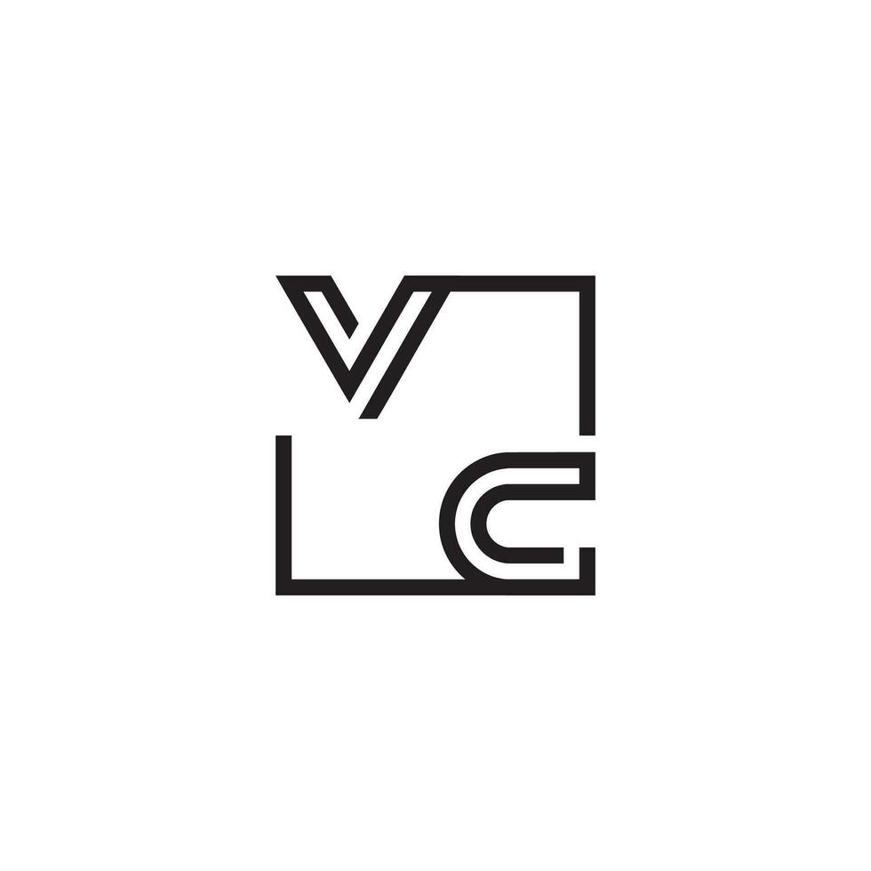 vc futuristico nel linea concetto con alto qualità logo design vettore