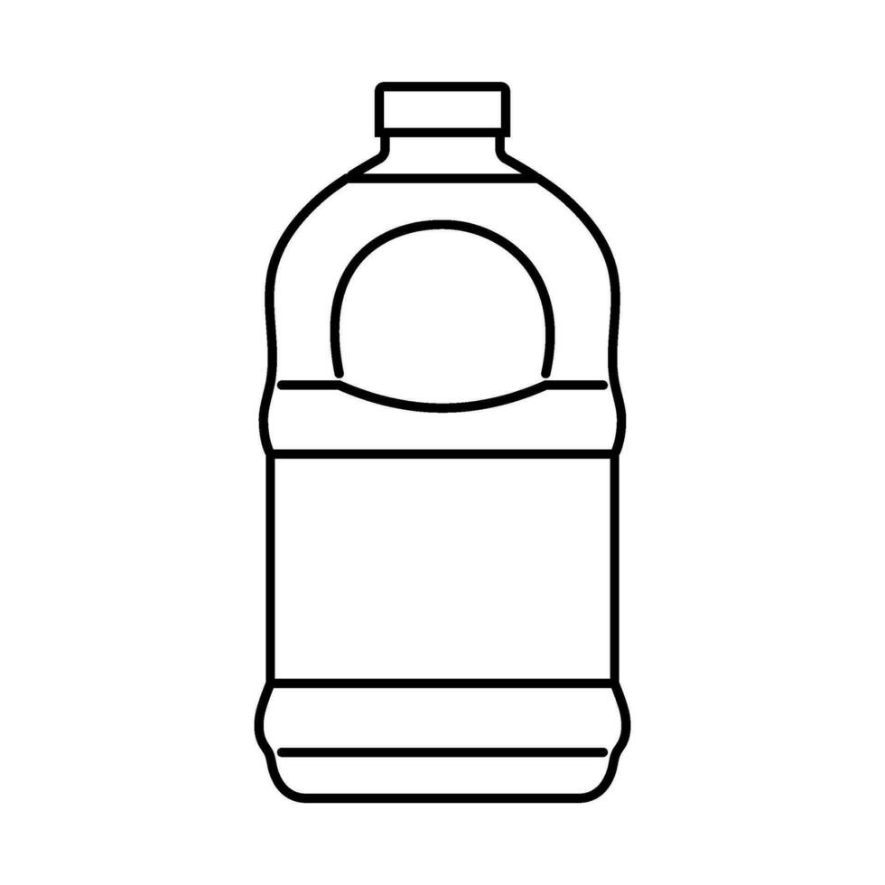 riciclare succo plastica bottiglia linea icona vettore illustrazione