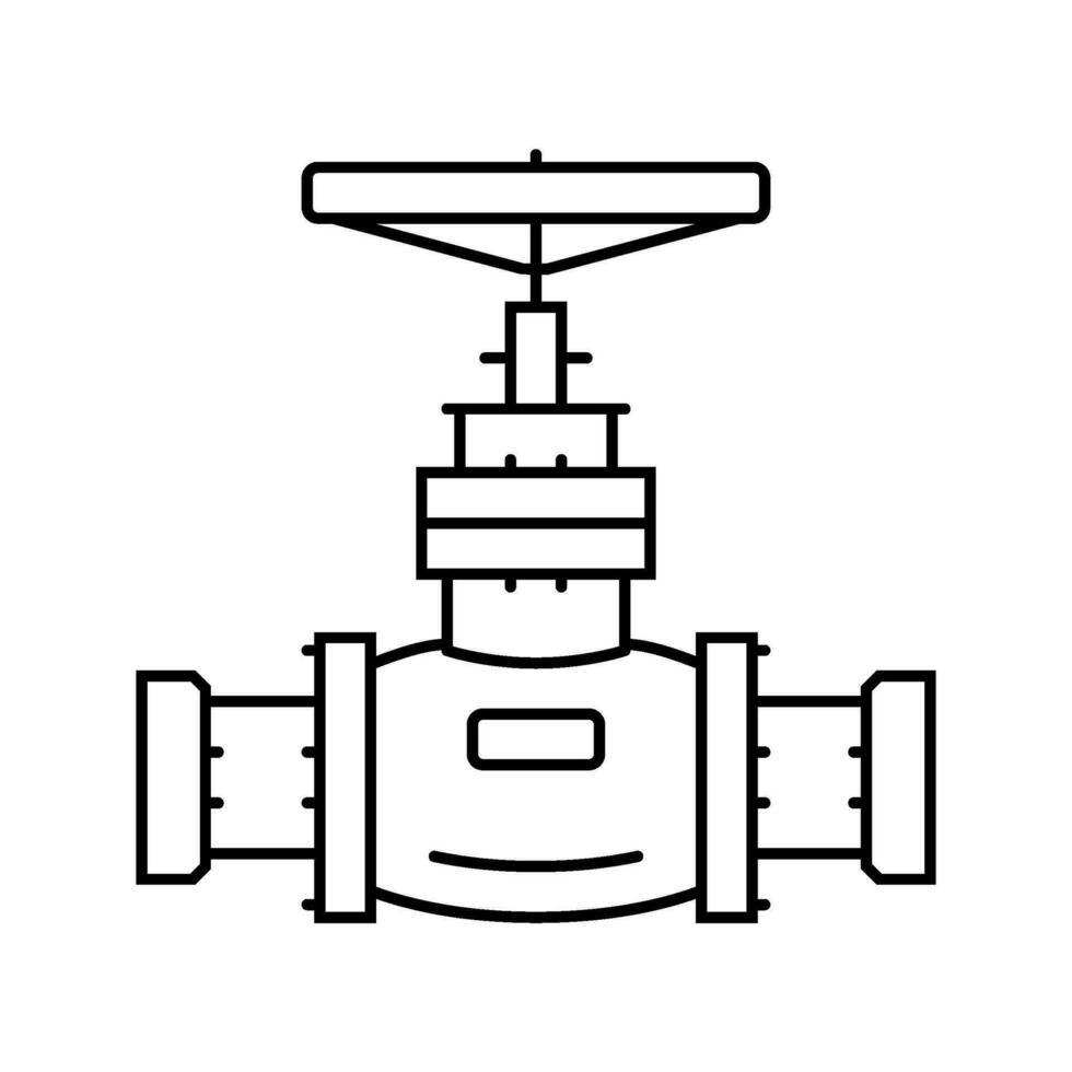 costruzione tubatura linea icona vettore illustrazione